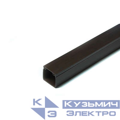 Кабель-канал 12х12 L2000 с двойн. замком пластик венге Урал Пак КК-4812012-200