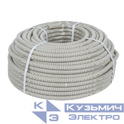 Труба гофрированная ПВХ d16мм с протяжкой (уп.10м) Plast PROxima EKF tg-z-16-10m