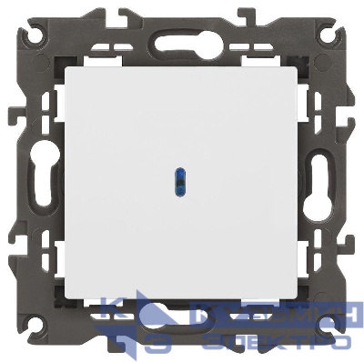 Выключатель Elegance 14-1102-01М 250В 10АХ с подсветкой матов. бел. Эра Б0065783