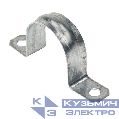 Скоба крепежная двухлапковая d31-32мм метал. EKF sm-2-31-32
