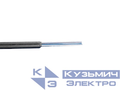 Кабель волоконно-оптический 2 (SМ - 9/125), FTTH, внутренний, LSZH, черный, 2000м