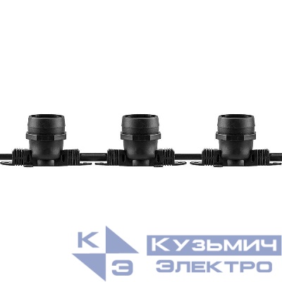 Гирлянда 230В 200 E27 черн. шаг 50см IP 65 100м +1.5м шнур CL50-100 (уп.100м) FERON 29882
