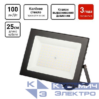 Прожектор светодиодный PRO LPR-062-0-65K-070 70Вт 6500К 7000лм IP65 призма Эра Б0064667