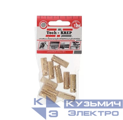 Анкер забивной М8 латунь (пакет) (уп.10шт) Tech-Krep/Zitar 106745