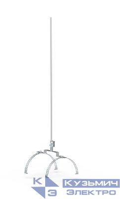 Молниеприемник коньковый с регулируемыми зажимами 1000мм DKC NL5100