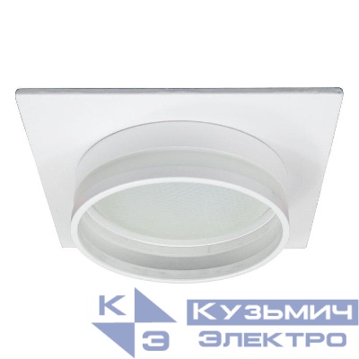 Светильник DL503 15Вт 230В GX53 потолочн. встраив. квадрат без лампы бел. LUNA FERON 51091