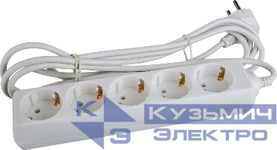 Удлинитель 5х3м с заземл. 10А IP20 71 555 NPE-S-05-300-E-3х0.75 3х0.75 Navigator 71555