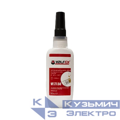 Клей-герметик анаэробный тюбик (50мл) (демонтаж с усилием. до 2дюйм) (72/12) желт. VALFEX VF.77.50