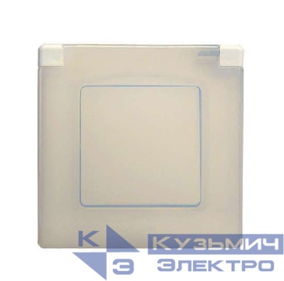 Рамка 1-м Etika IP44 с защ. крышкой сл. кость Leg 672560