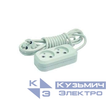 Удлинитель 2х3м без заземл. 10А IP20 Makel MGP103