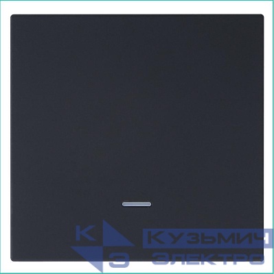 Выключатель 1-кл. СП FD 10А IP20 с подсветкой с накладкой механизм черн. матов. soft touch Jasmart FD3011NPBM