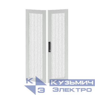 Дверь двустворчатая для IT-CQE 1600х800 перфорир. RAL7035 DKC RGITCPMD1680