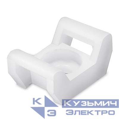 Основание для хомутов 18х13 под винт М3 бел. (уп.100шт) DKC 25498SR