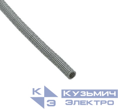 Труба гофрированная ПВХ легкая d16мм с протяжкой сер. (уп.100м) Ruvinil 11601(100)