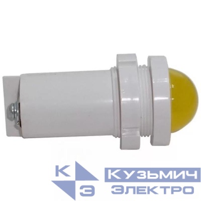 Лампа светодиодная СКЛ-14А-Ж-2-220 220В 50Гц/пост. диаметр посадочного отверстия 22мм УХЛ2.1 желт. Реле и Автоматика A8021-78103820