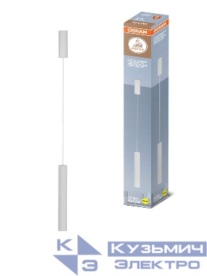 Светильник светодиодный TUBE SURFSP DLTB 12Вт 3000К тепл. бел. 800лм подвесной бел. OSRAM 4607194233090