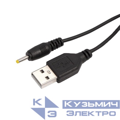 Шнур USB-А (male) - DC (male) 0.7х2.5мм (шнур-адаптер) 1м Rexant 18-1155
