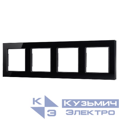 Рамка стеклянная FRM-GLARE-GS-4-BK Arlight 043803