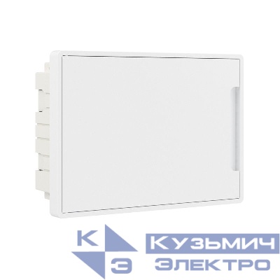 Щиток встраиваемый FRAME 12мод. с бел. дверцей с 2 шинами PEN на 6 и 8 отверст. бел. DKC F12B1WW