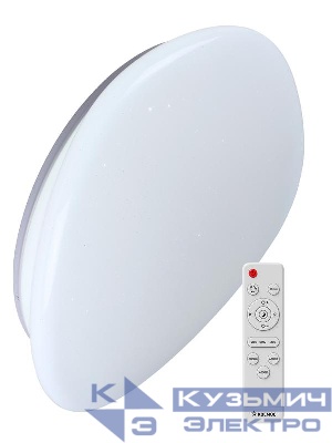 Светильник светодиодный PREMIUM STONE 75Вт 230В 3000-6500К 6000лм IP40 528х104мм настенно-потолочный управляемый с пультом ДУ КОСМОС KSSton75W