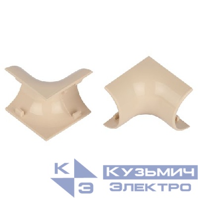 Угол для кабель-канала полукруглого внутр. 30х13мм IC-KK-30-13-B беж. (уп.2шт) Эра Б0064900