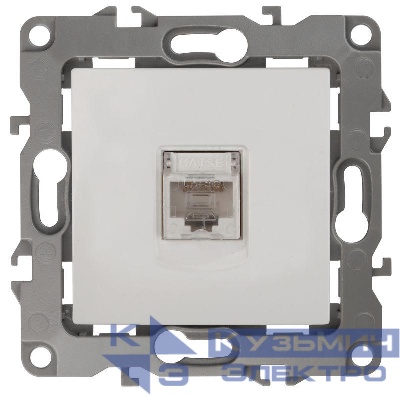 Розетка компьютерная Эра12 12-3107-01 RJ45 бел. Эра Б0014723