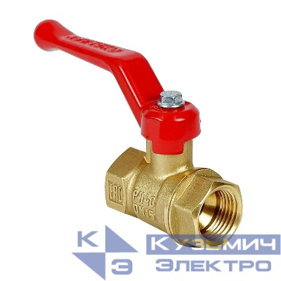 Кран шаровой латунный ВН/ВН ручка-рычаг. 1 1/4дюйм (24/6) VALFEX VF.214.LR1.114