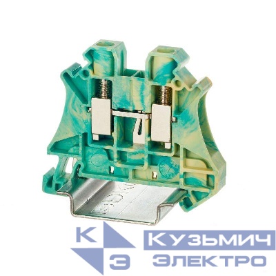 Клемма заземления винтовой зажим 2 точки подключения 6кв.мм DKC TUR-6-PE