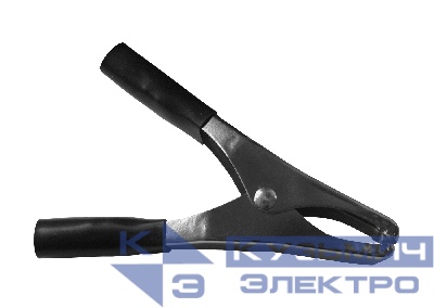 Зажим "крокодил", 15A, черный, L=73±5мм, NETKO Optima