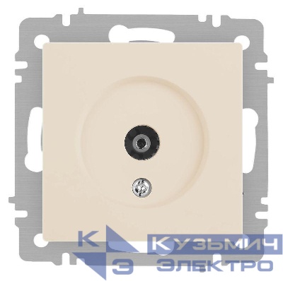 Розетка телевизионная одиночная TV СП Accent 6-301-02 IP20 сл. кость Intro Б0063605