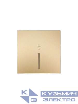 Выключатель проходной 1-кл. с индик. СП ZIMA IP20 10А безвинт. зажим зол. LEZARD 704-3688-114QC