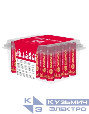 Элемент питания алкалиновый AAA/LR03 1.5В Energy Alkaline 2021 Pack-24 (уп.24шт) DAEWOO 5029965