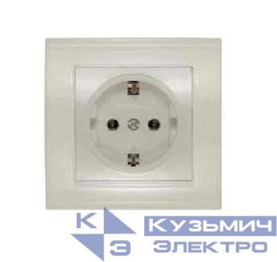 Розетка 1-м СП Бриллиант 16А IP20 с заземл. сл. кость UNIVersal 7948844