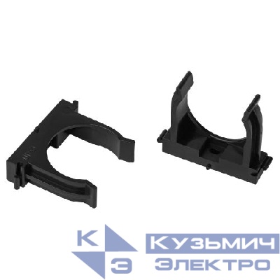 Держатель для труб (клипса) d40мм для прямого монтажа CLIP-40-B-MP черн. (уп.25шт) Эра Б0062033