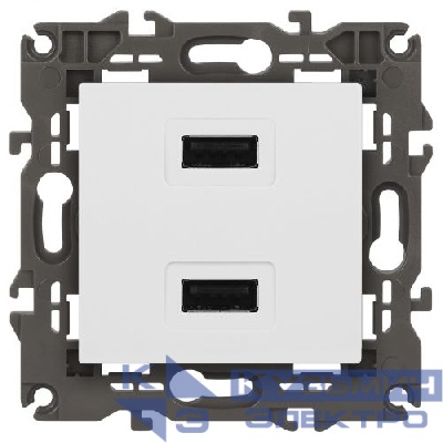 Устройство зарядное USB 14-4110-01 5В-2100мА Elegance бел. ЭРА Б0034358