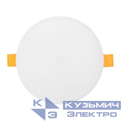 Светильник светодиодный ДВО 1106 18Вт 6500К IP20 круглый встраив. даунлайт безрамочный LUMA EKF DLL-1106-R-18-6500