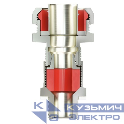 Ввод кабельный универс. серии КАЕРМ для бронир. и небронир. кабеля М50х1.5 d30.8-38мм Dn40 никелированная латунь IP66/IP68 DKC KAEPM6MHK-40