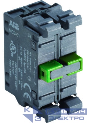 Блок контактов двойной MCB-20 фронт. монтаж ABB 1SFA611610R1002