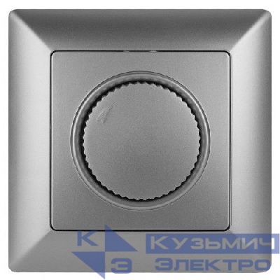 Светорегулятор поворотный СП Solo 4-401-03 600Вт 230В IP20 алюм. Intro Б0053707