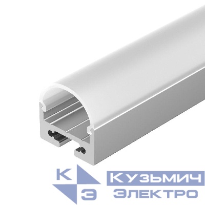Профиль SL-LINE-2011M-2500 ANOD+OPAL ROUND L2500 с экраном алюм. Arlight 025871