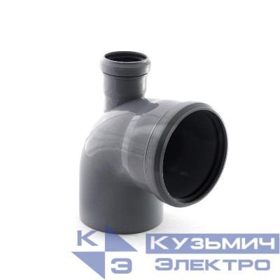 Отвод фронтальный с выходом вверх ВК ПП 110/50х87 сер. RTP 36651