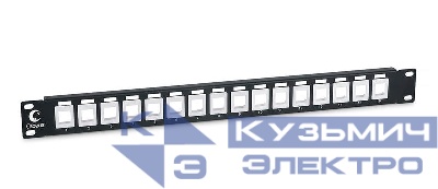 Патч-панель модульная 19дюйм 1U 16 портов для неэкранир. модулей Cabeus 7950c