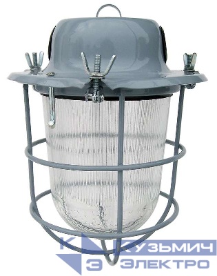 Светильник НСП 09-200-002 "Транзит" IP51 корпус с решеткой серый Элетех 1005550283