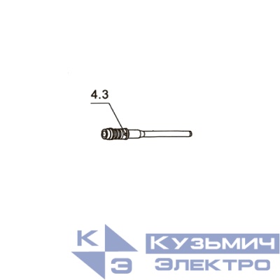 Запчасть №4.3 для FD301R. Направляющий штифт