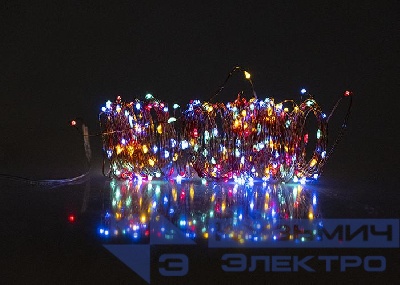 Светильник светодиодный садовый SLR-G03-100M нить 100LED мультицвет на солнечн. батарее ФАZА 5033467