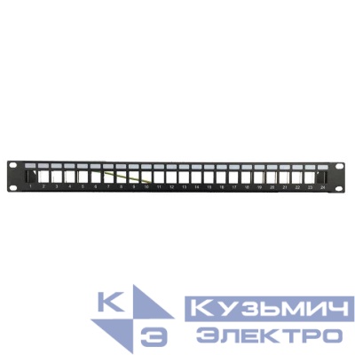 Патч-панель наборная 19дюйм 1U под 24 модуля Keystone UTP/STP (для модулей форм-фактора S10S19) DKC RNKPP241