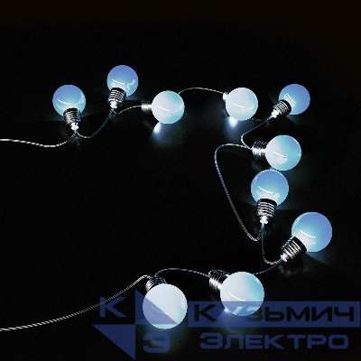 Гирлянда светодиодная садовая Solar "Большие Шары" 10 ламп бел. IP44 GAUSS GS033
