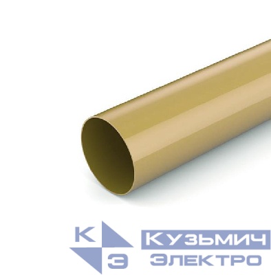 Труба гладкая ПВХ жесткая d16мм свет. дерево (уп.50м) Урал Пак ГТ-0032116-050