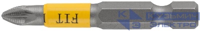 Бита кованая сталь S2 односторон. 50мм PZ2 Профи (блист.10шт) FIT 57535