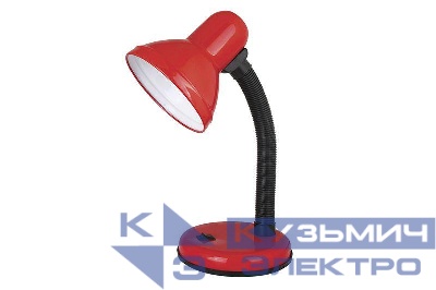 Светильник UF-301 С04 настол. 230В 60Вт красн. Ultraflash 12358